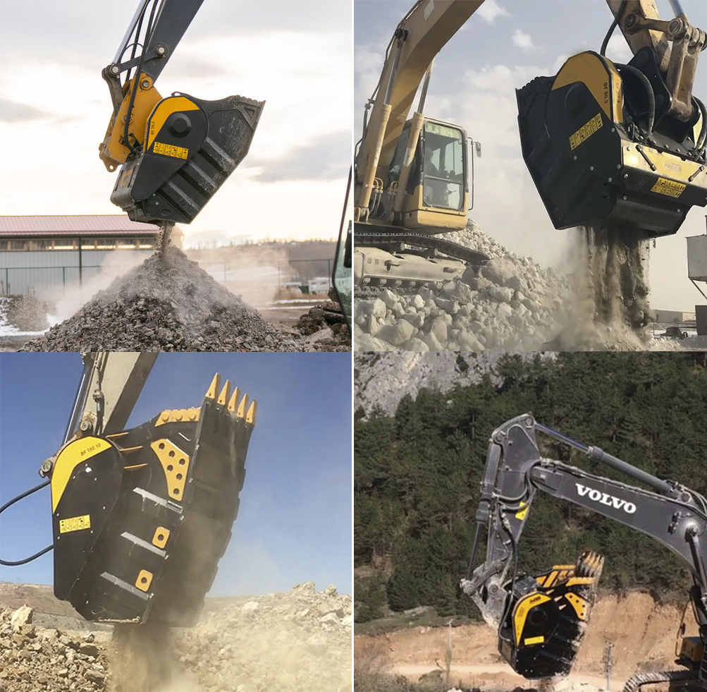 BF Series High-Efficiency Jaw Crusher Bucket for Excavators BF Series High-Efficiency Jaw Crusher Bucket for Excavators