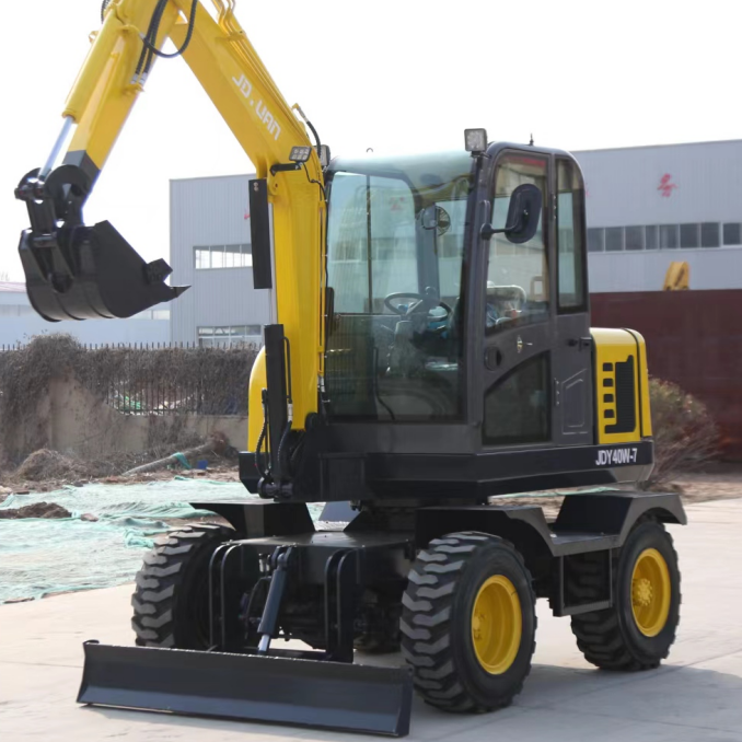 The JDY40W-7 4-ton Wheeled Excavator With powerful Performance and Energy Efficiency