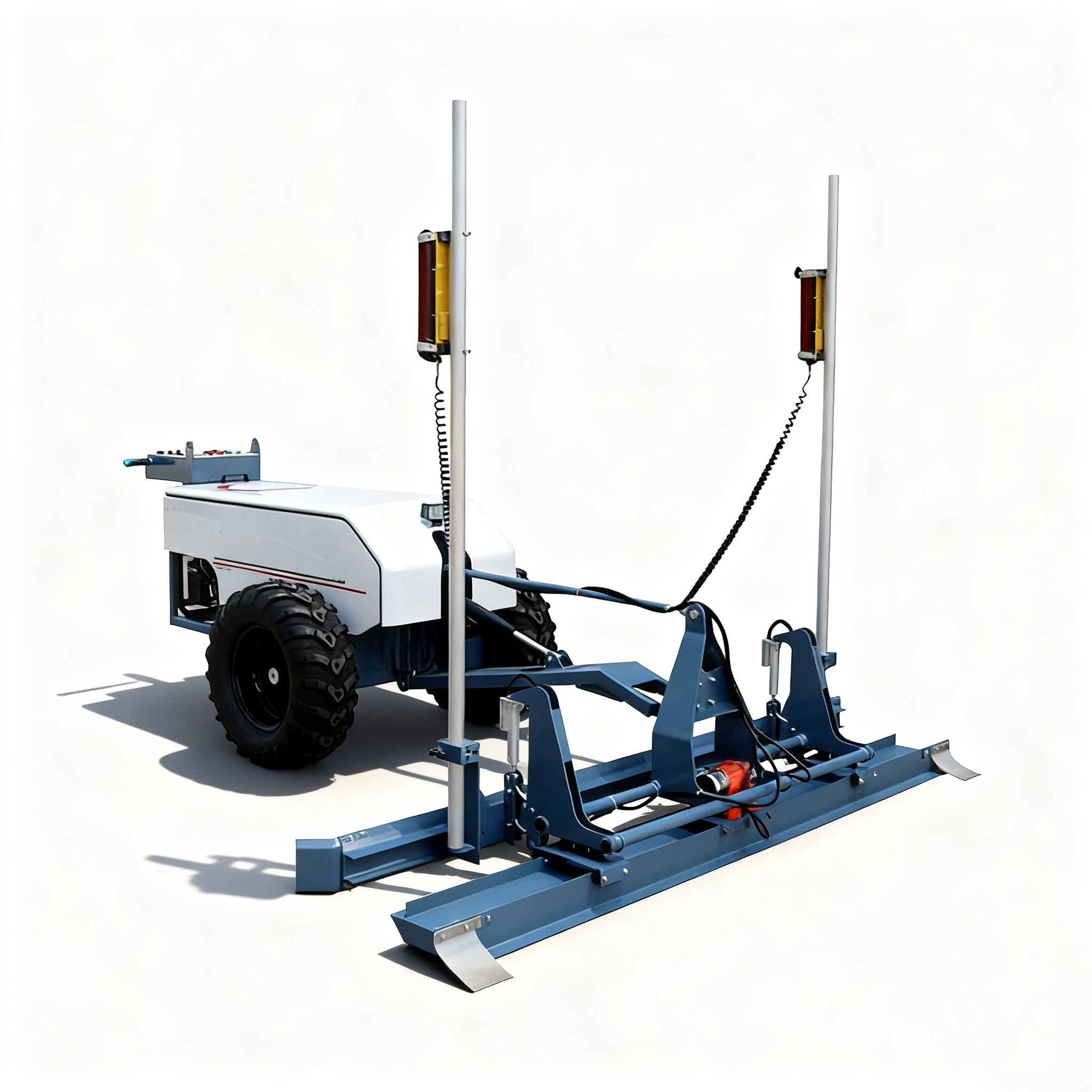 2 wheels laser screed machine characters