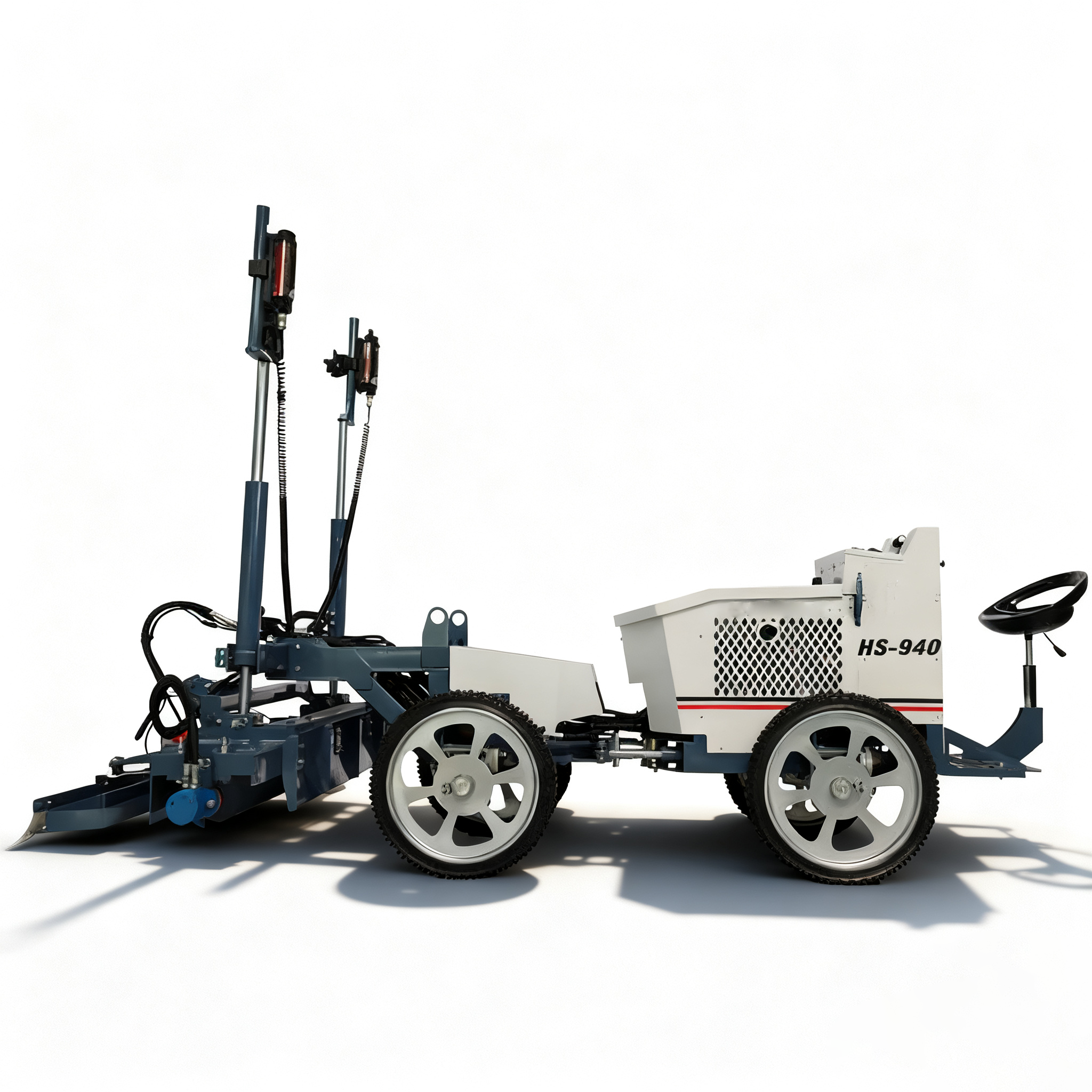 4 wheels laser screed machine