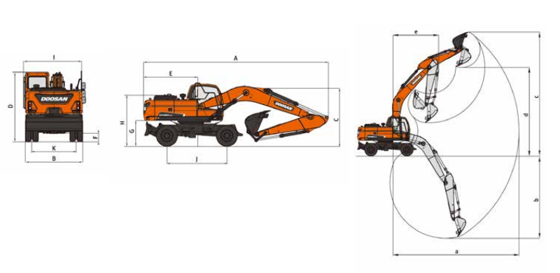 Doosan DX150WE9C Fuel-Efficient and Powerful Used Excavator